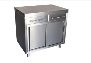 Stainless Steel Coffee Cart. with 4 castors