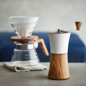 Hario Coffee Mill - Ceramic Olive Wood