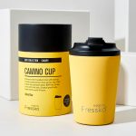 Fressko-12oz-Camino-Yellow-Reusable-Cup